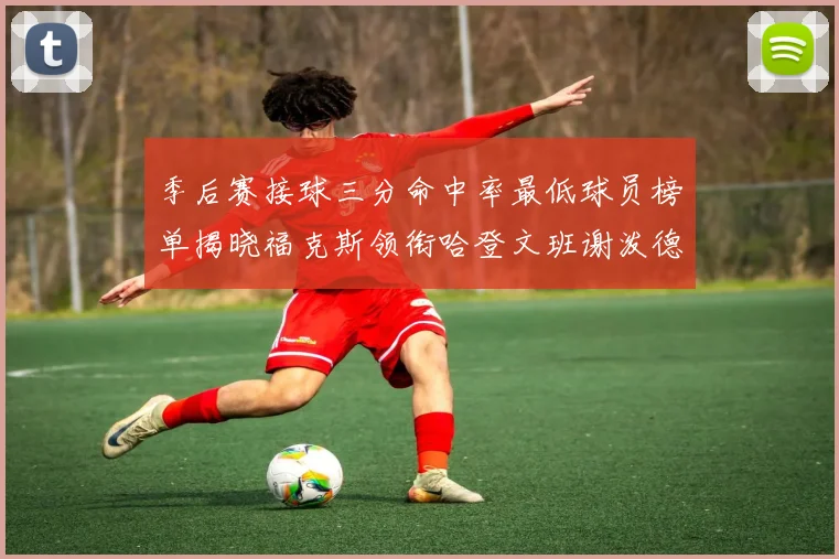 季后赛接球三分命中率最低球员榜单揭晓福克斯领衔哈登文班谢泼德紧随其后